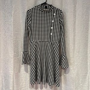 Black and white office dress